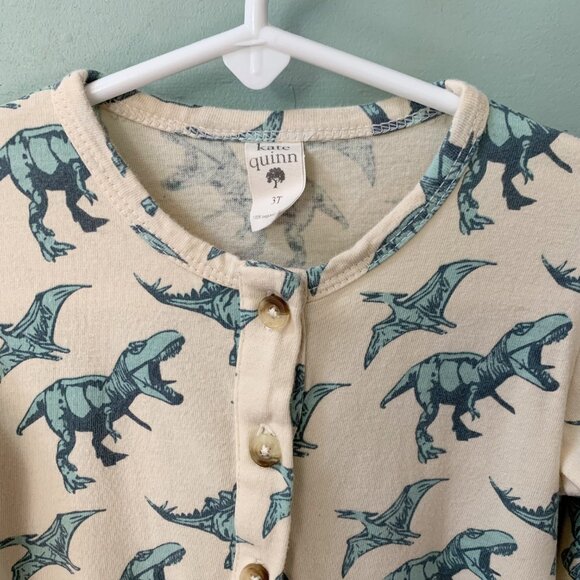 Kate Quinn Long Sleeve Sport Union Suit • Dinosaurs • 3T - Picture 2 of 3